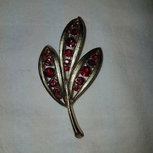 Brooch with Ruby diamonds